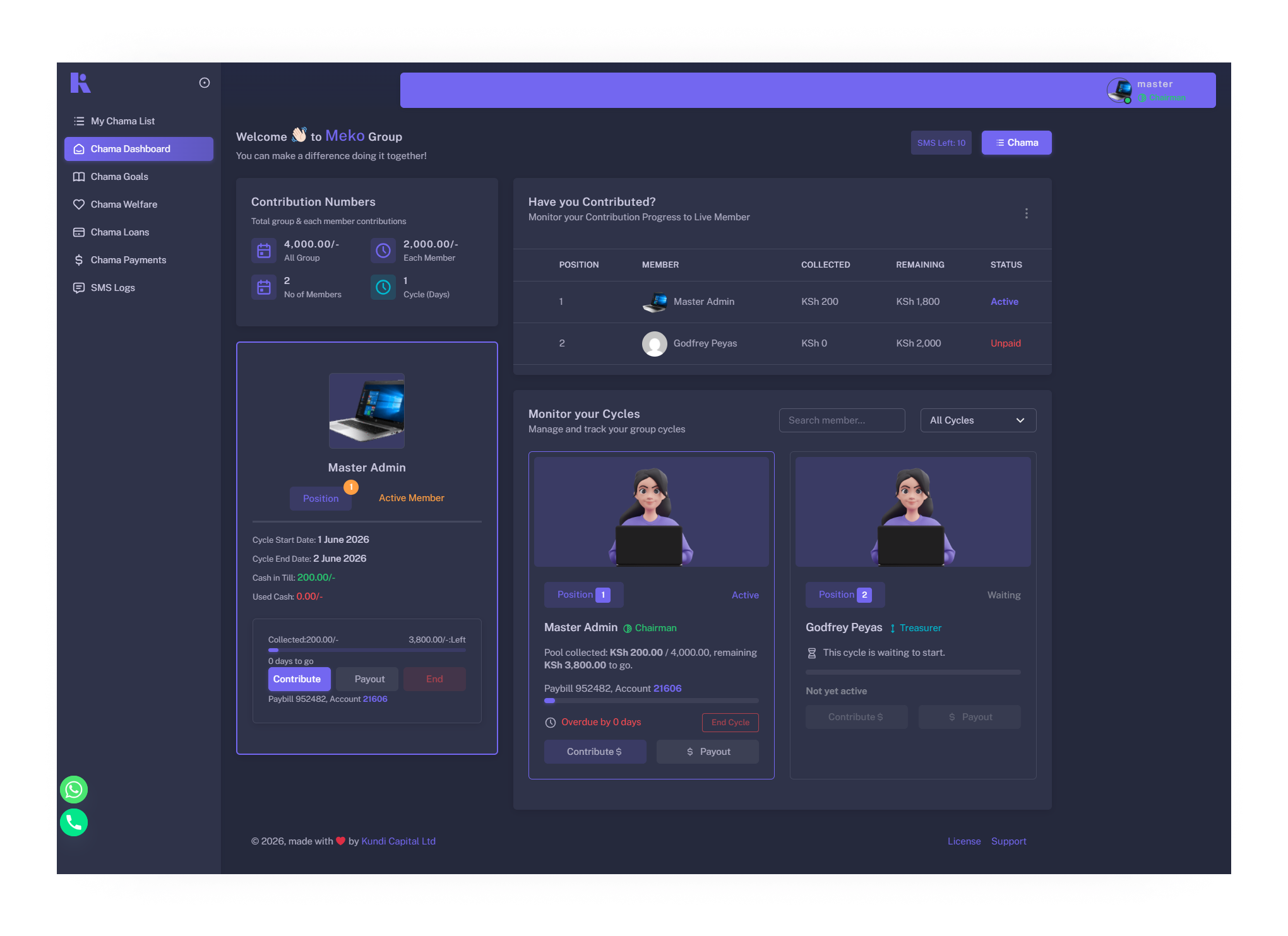 hero dashboard